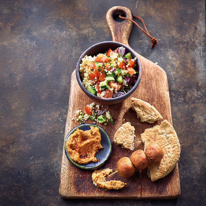 Foto van Falafel met chili-hummus door WW