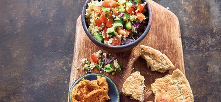 Falafel met chili-hummus