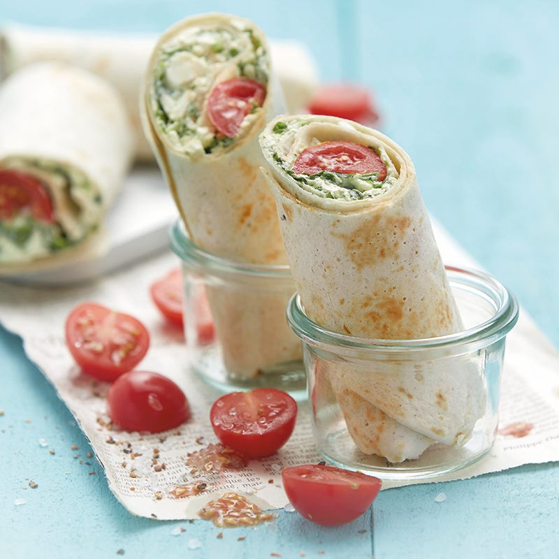 Foto van Wraps met feta-rucolacrème door WW