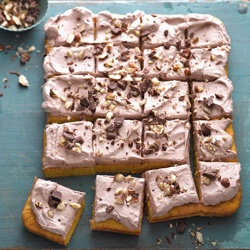 Rüeblikuchen mit Schokocreme