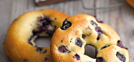Donuts aux myrtilles