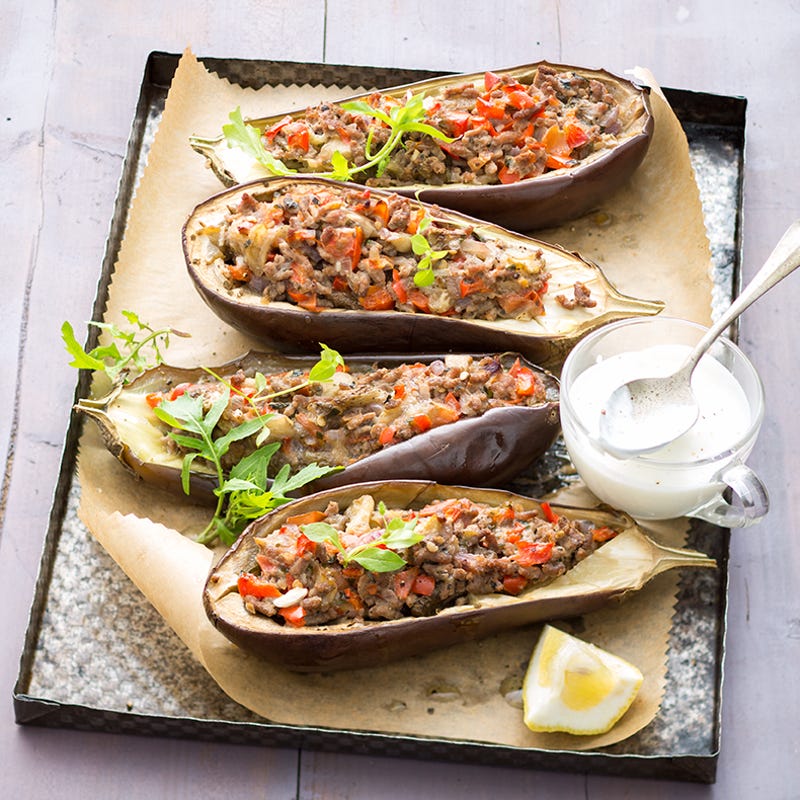 Aubergines farcies byzantines
