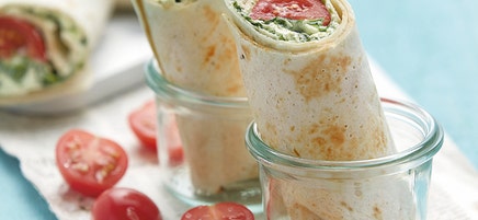 Wrap met feta-rucolacrème