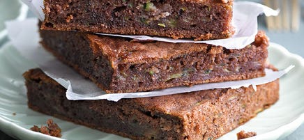 Zucchini-Kakao-Schnitten
