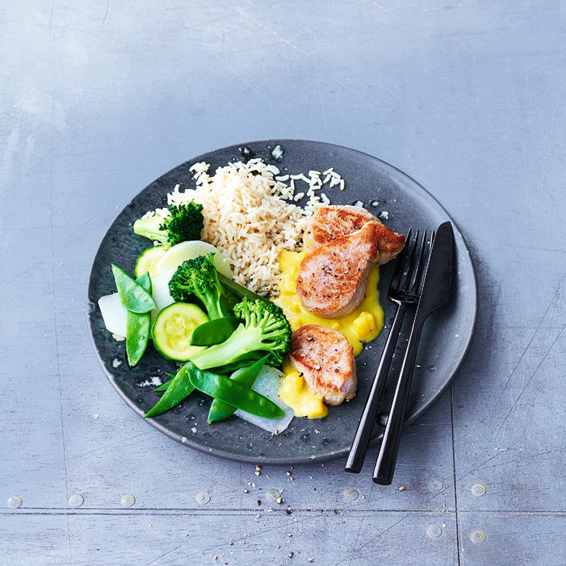 Photo de Filet de porc et sauce à la mangue prise par WW