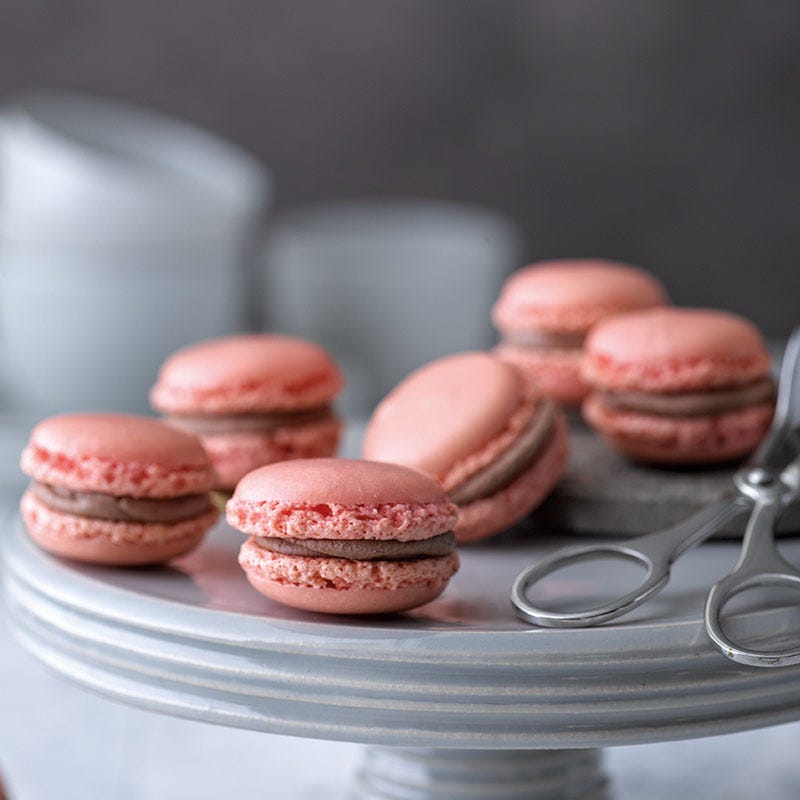 Macarons mit Schokolade