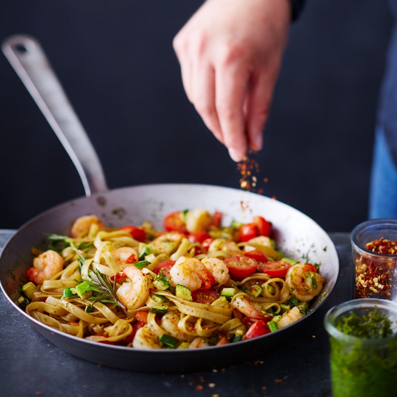 20-Minuten-Crevettenpfanne