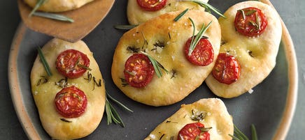 Focaccia au tomates cerise / Focaccia aux tomates cerises