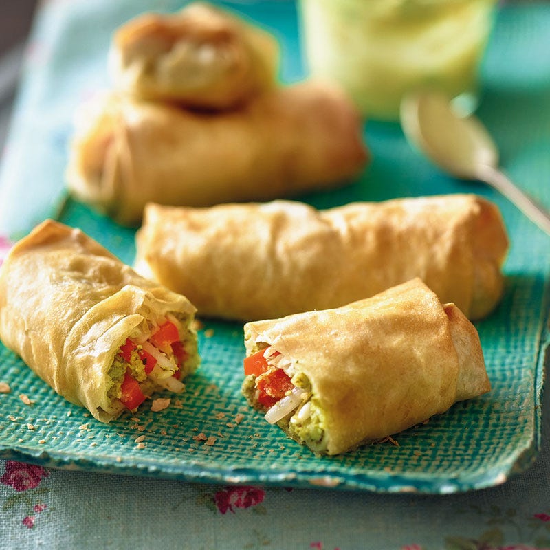 Gemüserollen mit Filoteig