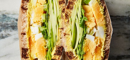 Curried Egg & Apple Salad Sandwich