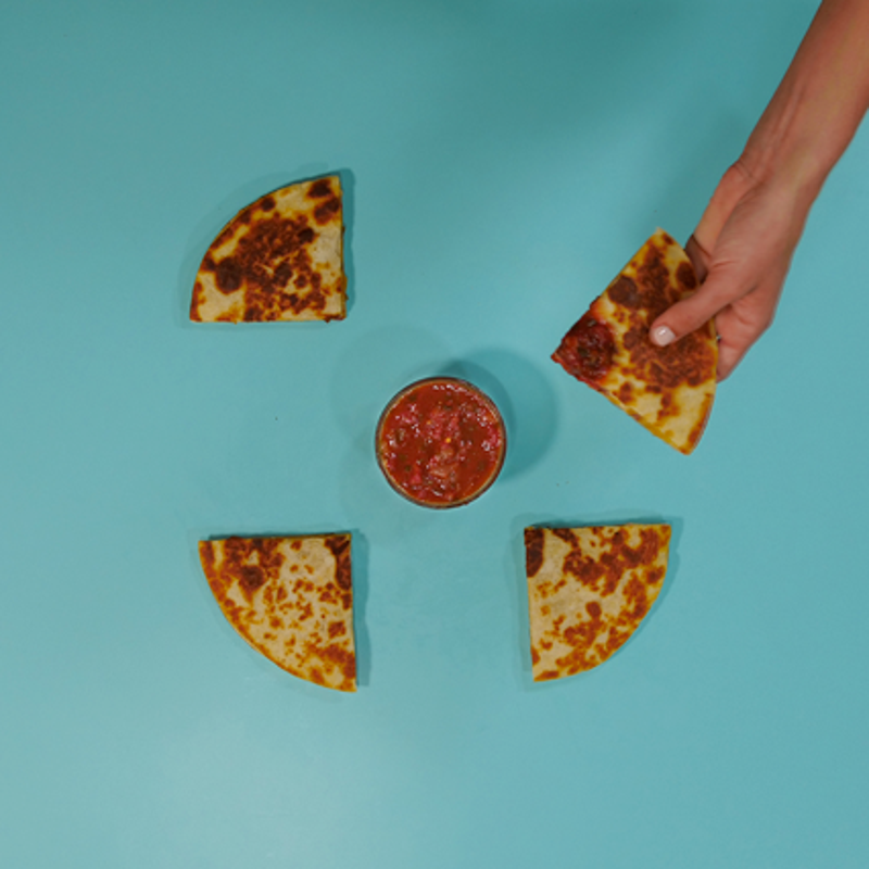 Photo of Chicken and Cheese Quesadilla with Salsa by WW