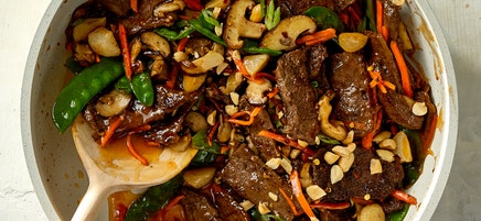 Beef and vegetable stir-fry