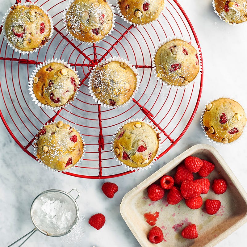 ViktVäktarna - Muffins med vit choklad och hallon