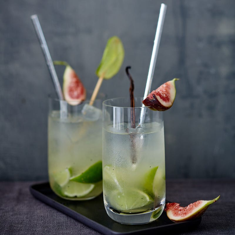 Gin-Fizz mit Feigen