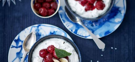 Crème de séré légère aux cerises