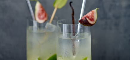 Gin-Fizz mit Feigen