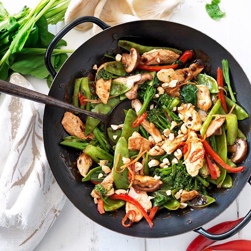 Chicken stir-fry with black bean sauce