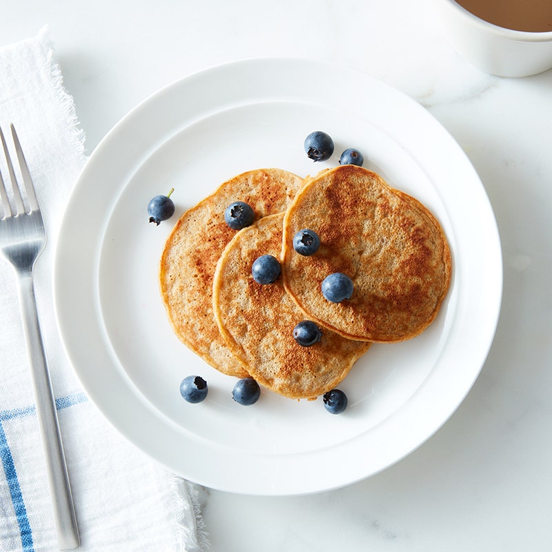 Peanut butter-banana pancakes