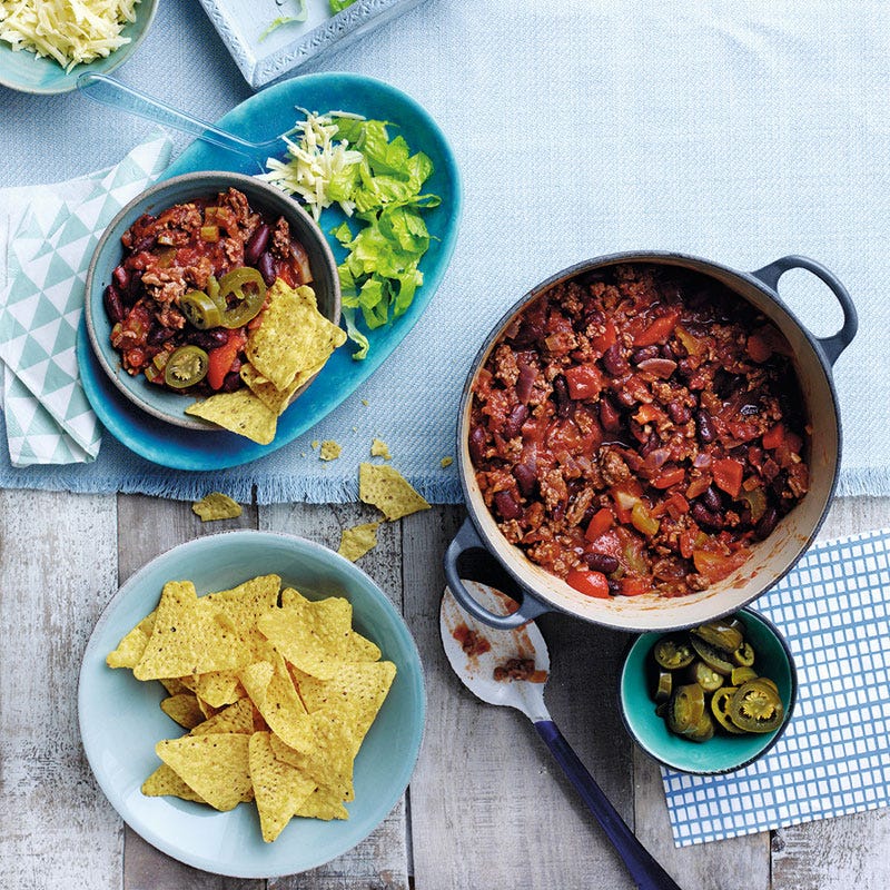 Chili mit Tortillachips
