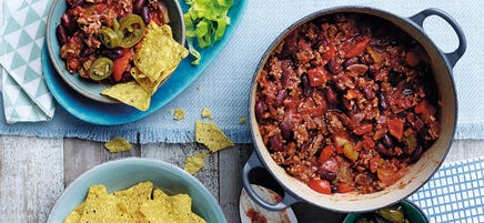Chili mit Tortillachips