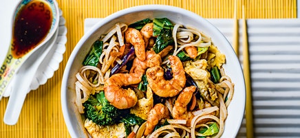 Prawn Singapore noodles