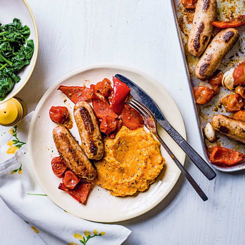 Photo of Sausage, cherry tomato & red pepper bake by WW