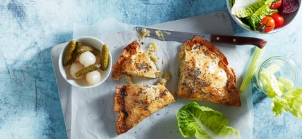 Potato, leek & cheese pasties