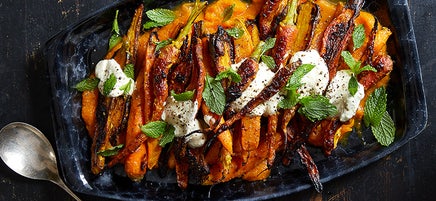 Tandoori Carrots with Carrot Puree and Orange Yogurt