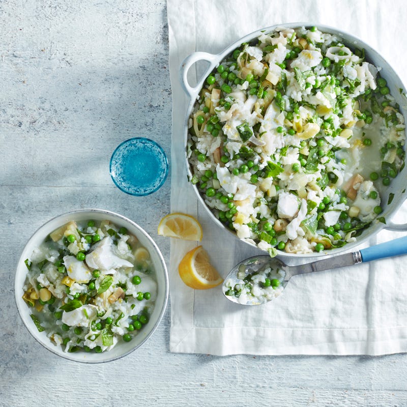 Photo of Haddock, leek & pea risotto by WW