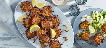 Onion bhajis