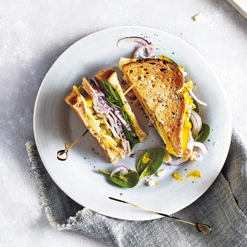 Photo of Turkey & spinach club sandwich by WW