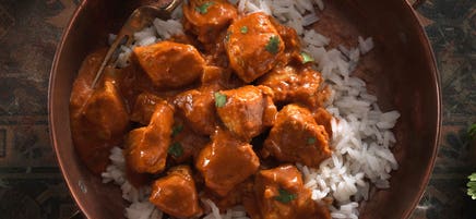 Poulet sans beurre avec riz au jasmin