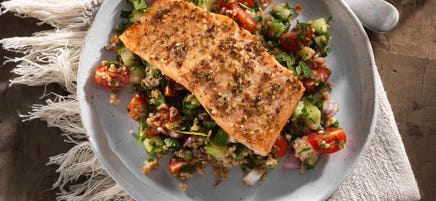 Za’atar Salmon Tabbouleh