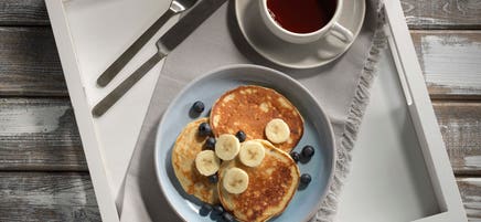 Crêpes protéinées au pain aux bananes