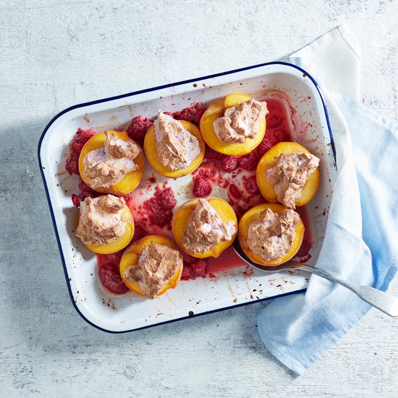 Photo of Baked peach melba by WW