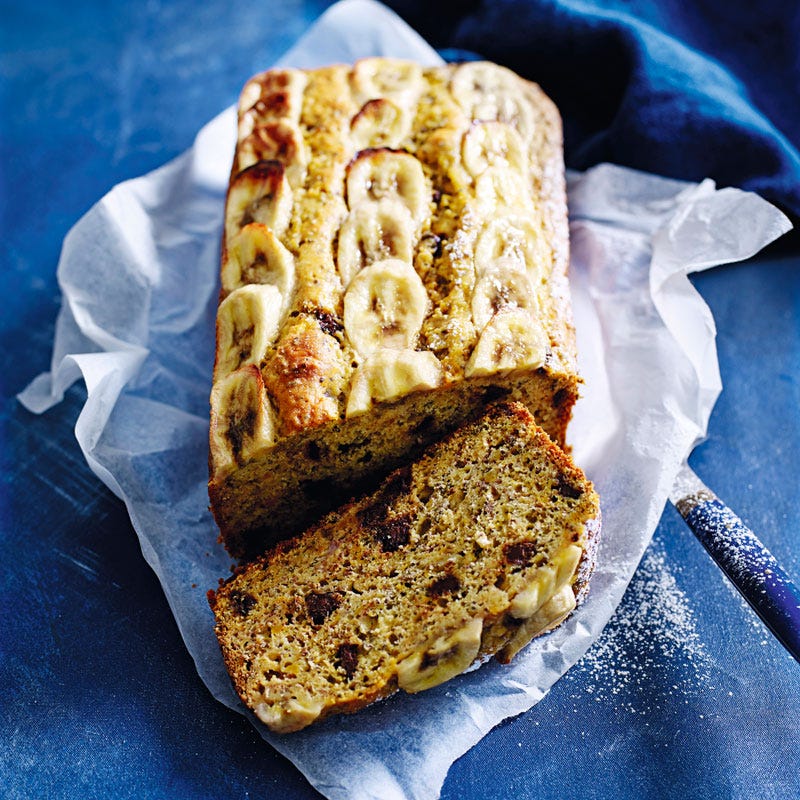 Bananenbrot mit Schokoladenchips und Chiasamen