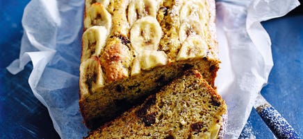 Bananenbrot mit Schokoladenchips und Chiasamen
