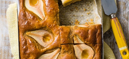 Pear & chai cake