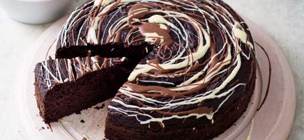 Chocolate black bean cake