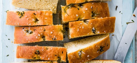 Gluten-free herby focaccia