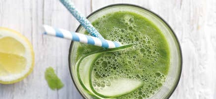 Grön smoothie med ingefära