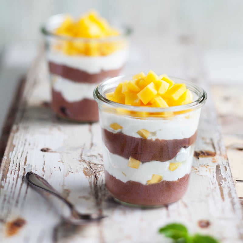 Trifle mangue-chocolat
