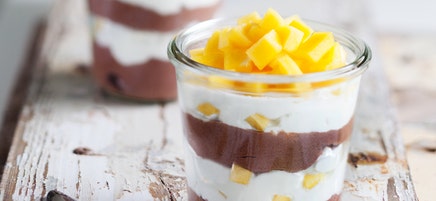 Trifle mangue-chocolat