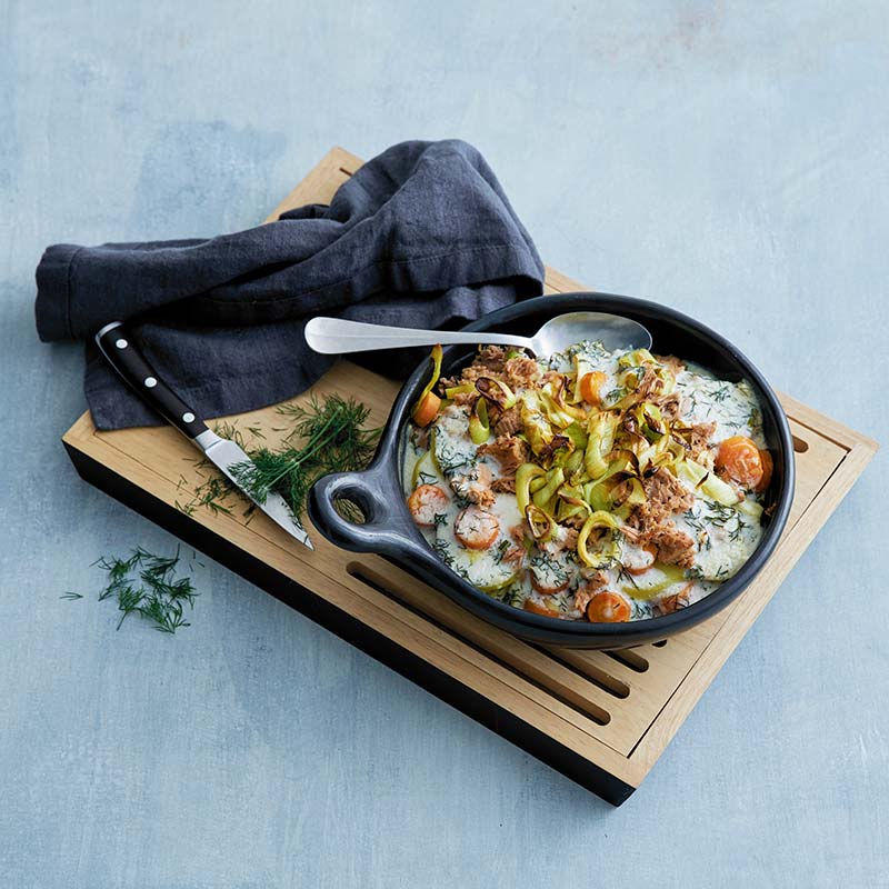 Tonfiskgratäng med citron- och dillsås - ViktVäktarna