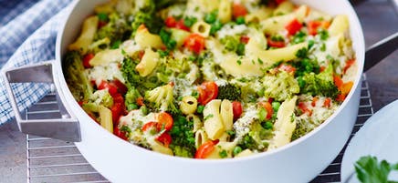 Penne-Gemüse-Auflauf