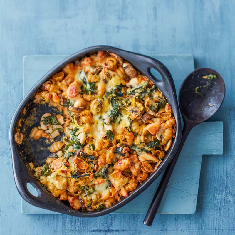 ViktVäktarna - Kyckling- och pastagratäng med champinjoner
