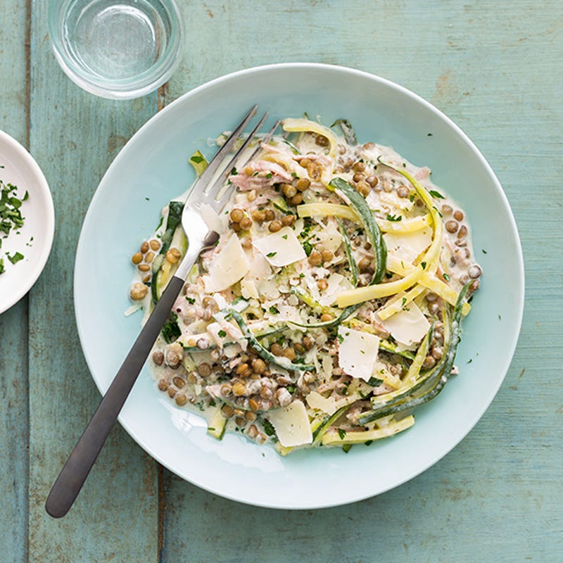 Courgettes aux lentilles