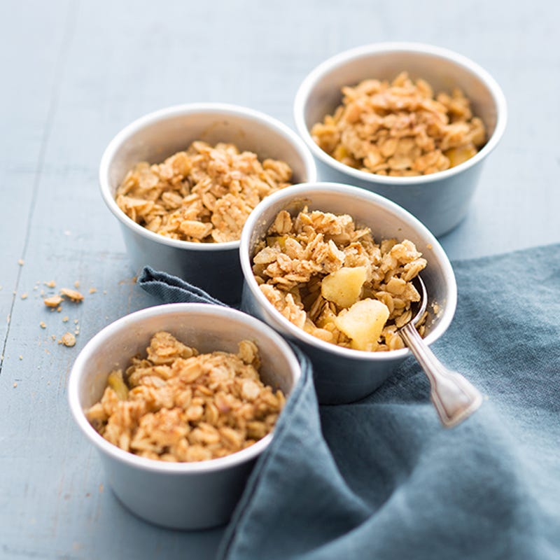 Crumble de pommes aux flocons d'avoine