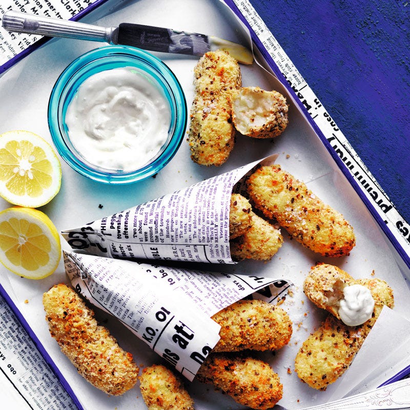 Kroketten mit Knoblauch-Dip