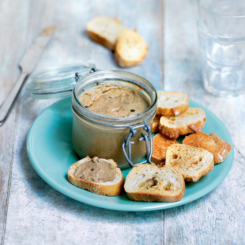 Mousse de foie de volaille au tofu et poivre vert